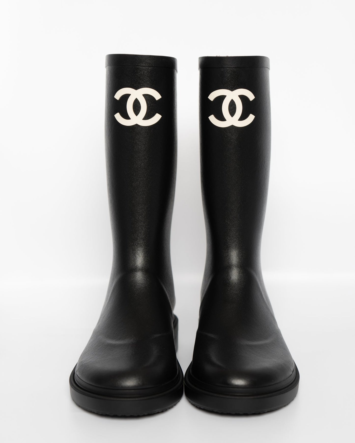 Rubber black boots