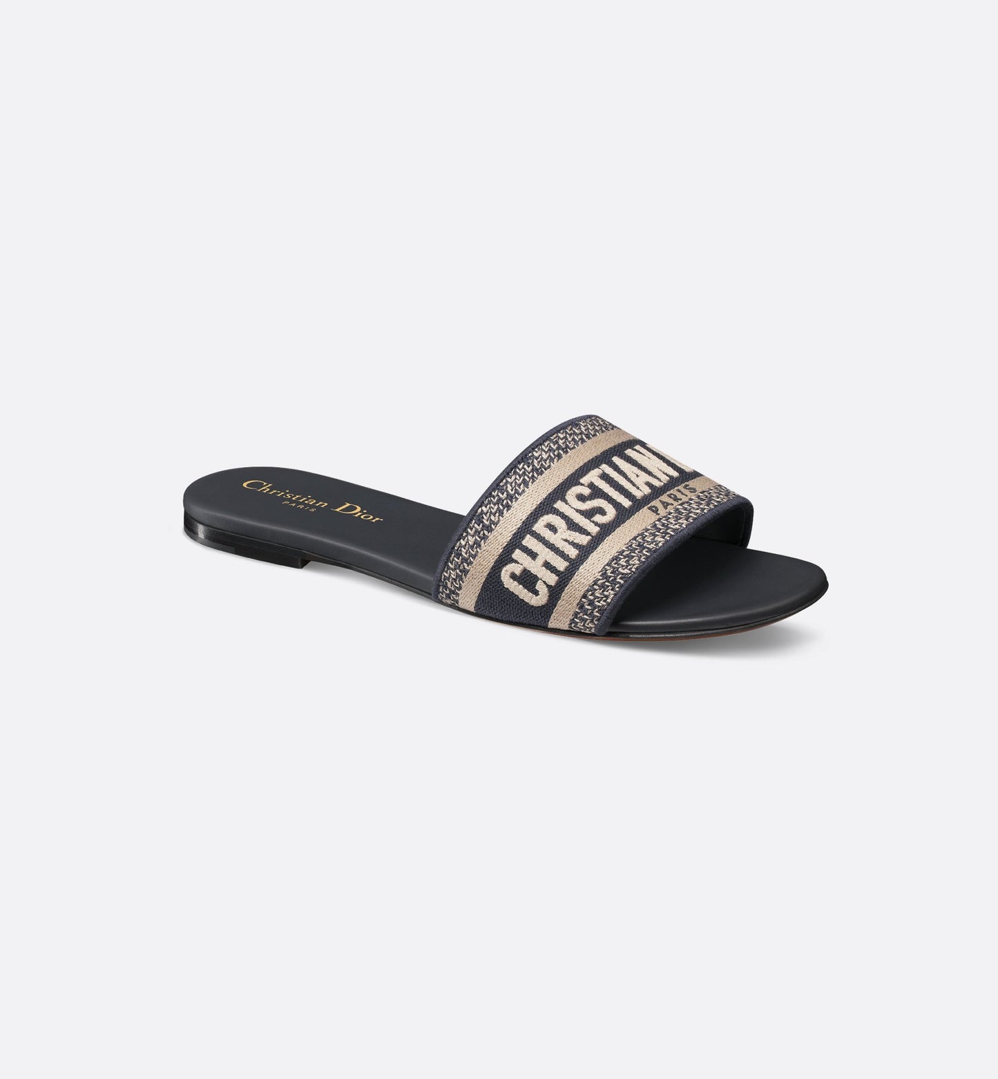 Black dway slide sandals