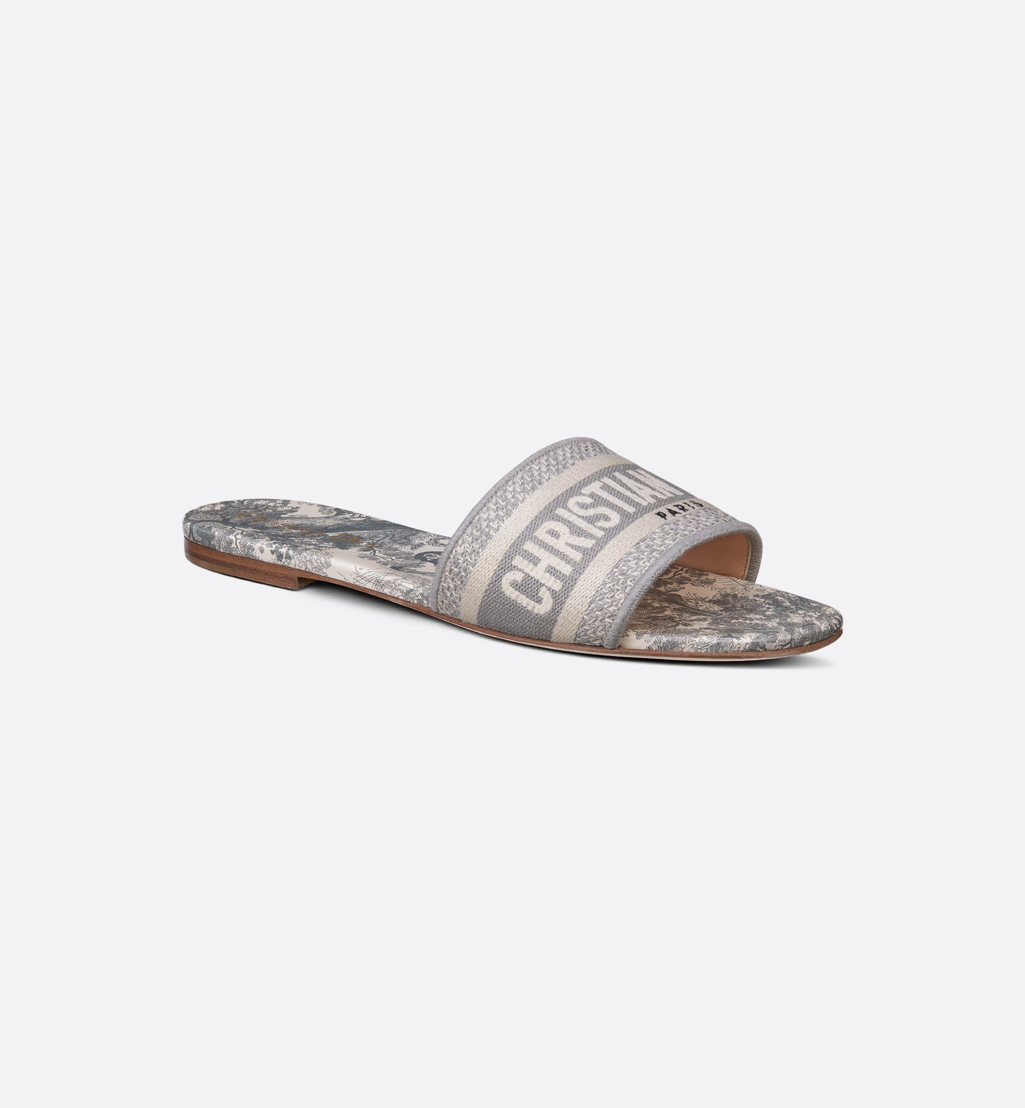 Gray dway slide sandals