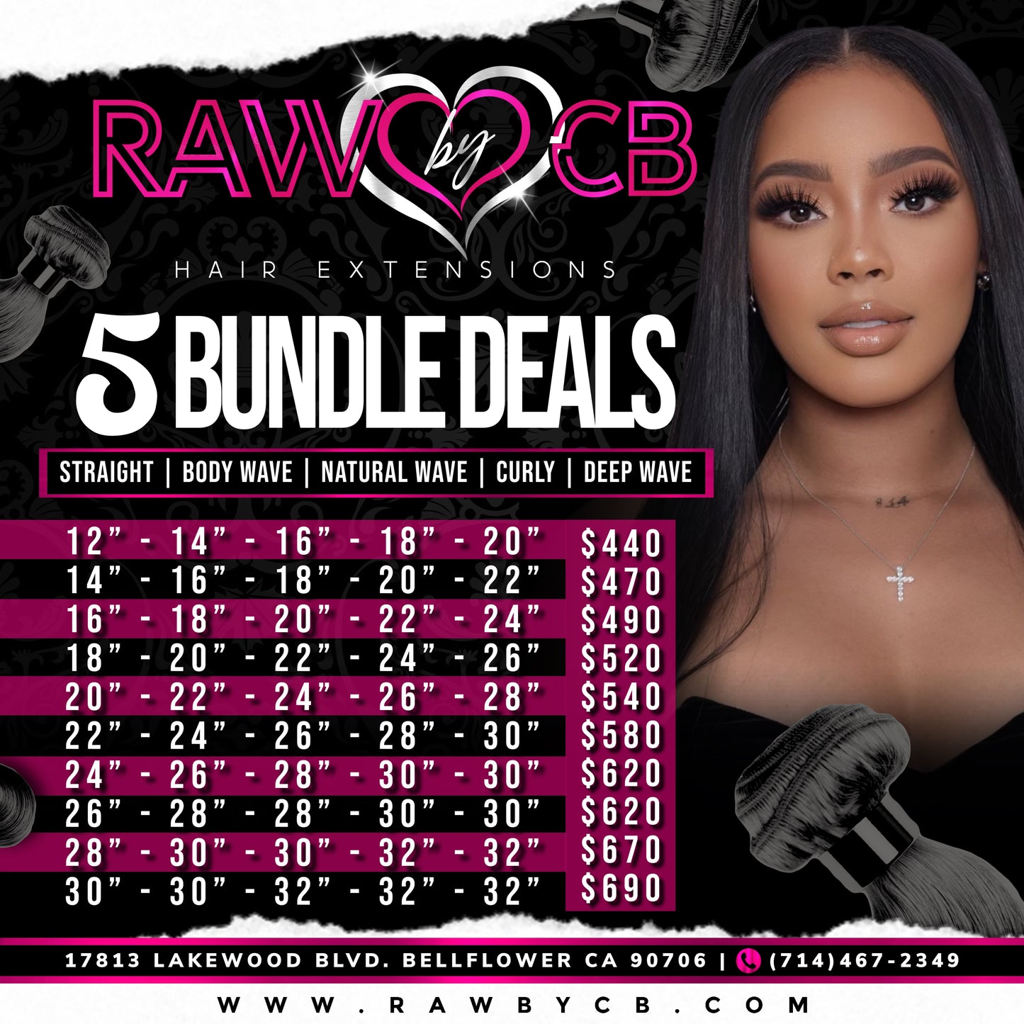 5 Bundle Deals (Long Lengths Only)